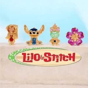 Disney Lilo & Stitch Crystal Earrings Set rhinestone diamonds